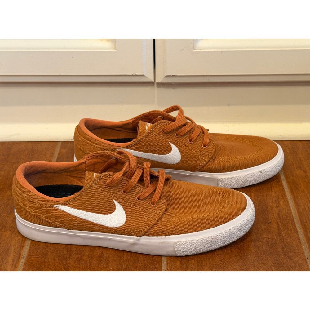 Nike SB Zoom Stefan Janoski Canvas RM Shoes Cider (Brown) White hoes Mens Sz 7.5 - Picture 11 of 11